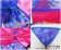 Angel Feather Cosplay Lace Kimono Dress Costume Blue Purple