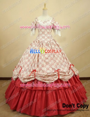 Victorian Civil War Ball Gown Prom Reenactment Clothing Steampunk Lolita Dress Costume