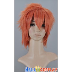 Orange Pink Short Layered Cosplay Wig