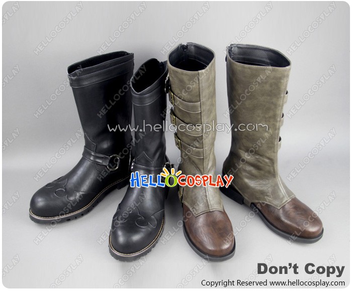 Devil May Cry 4 Dante Black Shoes Cosplay Boots