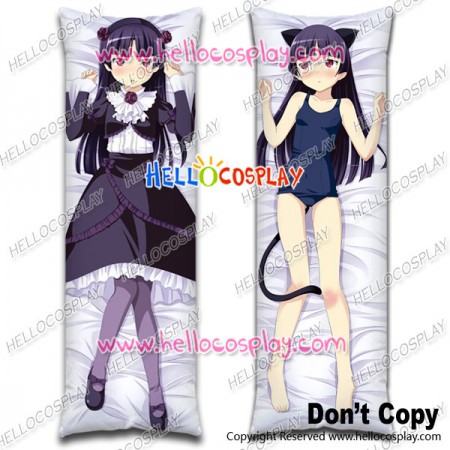 Oreimo My Little Sister Can't Be This Cute Cosplay Ruri Gokou Kuroneko Black Cat Body Pillow