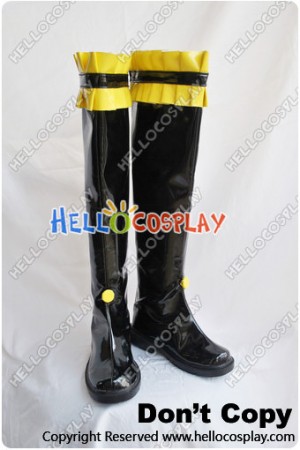 Vocaloid Cosplay Rin Kagamine Black Long Boots