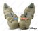 Beige Bow Ruffle Double Straps Chunky Princess Lolita Shoes