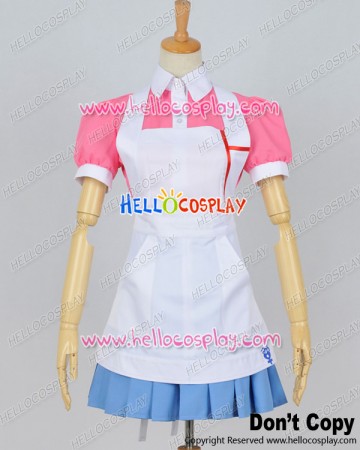 Super Danganronpa Dangan Ronpa 2 Cosplay Mikan Tsumiki Maid Dress Costume