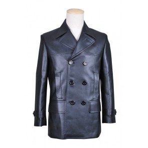 The 9th Doctor Costume Black Leather Jacket