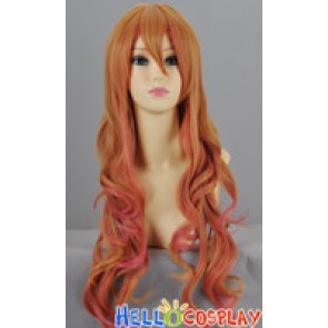 Orange Pink Cosplay Curly Wig