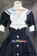 Gothic Lolita Navy Sailor Dress Cosplay Costume