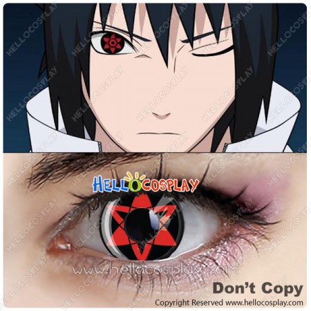 Naruto Cosplay Sasuke Uchiha Sharingan Contact Lense