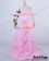 Vocaloid 2 Cosplay Kagamine Rin Pink Long Formal Dress Costume