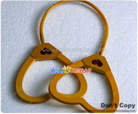 Vocaloid 2 Cosplay Love Philosophy Prop Heart Shaped Handcuffs Yellow