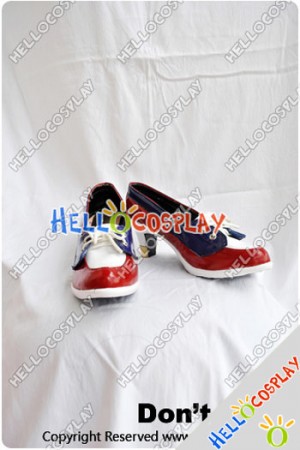 AKB48 RIVER Cosplay Shoes Red Blue Shoes