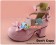 Pink Alice Bow Straps Chunky Princess Lolita Shoes