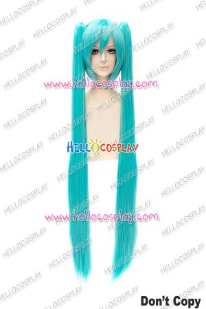 Vocaloid 2 Hatsune Miku Cosplay Wig Blue Green