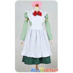 Axis Powers Hetalia APH Cosplay Hungary Maid Dress Costume Pink Headpiece