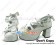 White Crossing Straps Chunky High Heels Platform Lolita Shoes