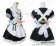 Angel Feather Cosplay Fantasy Sweet Black Maid Dress