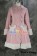 Gothic Lolita Cosplay Pink Teddy Cape Rabbit Jacket Costume