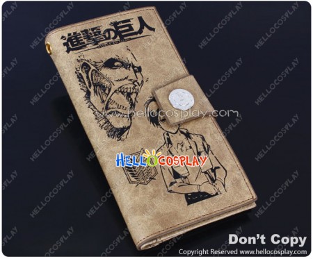 Attack On Titan Shingeki No Kyojin Cosplay Eren Yeager Long Wallet