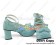 Blue Bow Thin Straps Chunky Sweet Lolita Shoes