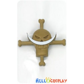 One Piece Cosplay Portgas D Ace Skull Gold Silver Badge