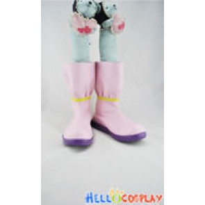 Vocaloid 2 Cosplay Shoes Miku Short Boots Pink