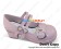 Mirror Pink Two Straps Ruffle Chunky Princess Lolita Shoes
