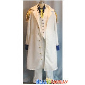 One Piece Cosplay Aokiji Kuzan Costume Admiral Sakazuki White Vest Coat