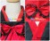 Angel Feather Cosplay Lolita Black Red Kimono Maid Dress