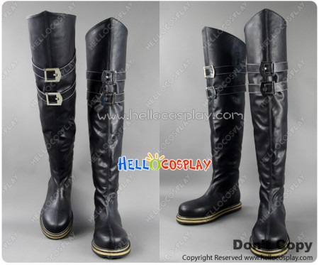 Final Fantasy VII 7 Cosplay Sephiroth Black Long Boots