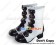 Brown White Three Bows Contracted Chunky Sweet Lolita Boots