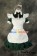 Maid Cosplay White Apron Green Dress Sweet Costume