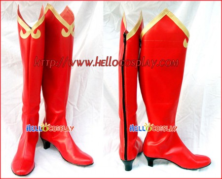 Ace Attorney Cosplay Red Boots