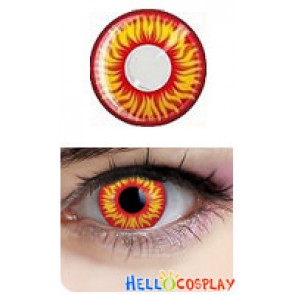 Flame Cosplay Red Yellow Contact Lense