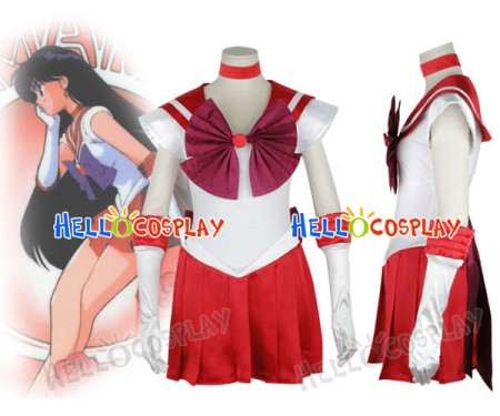 Sailor Moon Hino Rei Sailor Mars Cosplay Costume New