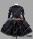 Gothic Lolita Punk Gorgeous Black Frill Dress