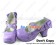 Mirror Purple Back Bow Ruffle Strap Chunky Princess Lolita Shoes