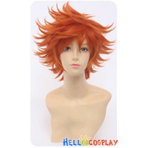 Haikyū Cosplay Shōyō Hinata Wig Layered Short Orange