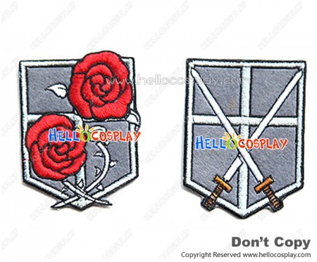 Attack On Titan Cosplay Cantonment Legion Embroidered Stickers