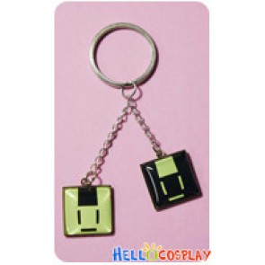 Dramatical Murder DMMD Cosplay Noiz Green Black Keychain Square