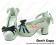 Matt White Black Chunky Bows Ruffle Princess Lolita Shoes