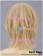 Blonde Gold Short Wig Layered Cosplay Wig