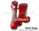 Matt Red White Shoelace Chunky Punk Lolita Boots