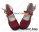 Wine Red Suede Ankle Straps Flat Sweet Lolita Shoes