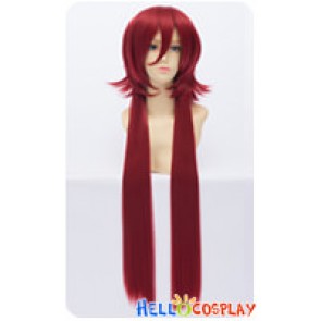 Black Butler Kuroshitsuji Cosplay Grell Sutcliff Wig Long Red