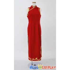 Gintama Cosplay Costume Kagura Cheongsam Dress