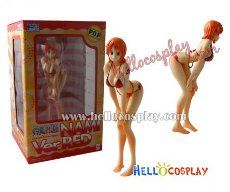 One Piece Nami Swimsui Red Bikini PVC Figure