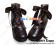 Matt Brown Satin Lace Ruffle Chunky Princess Lolita Boots