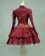 Victorian Lolita Steampunk Military Coat Gothic Lolita Dress Burgundy