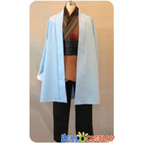 Hakuōki Hakuouki Shinsengumi Kitan Cosplay Souji Okita Blue Cape Costume