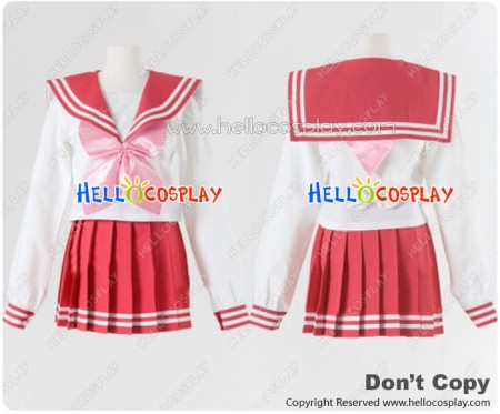 Lucky Star Cosplay Konata Izumi Costume Winter Sailor Uniform
